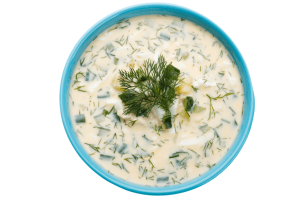 Окрошка с курицей