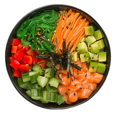 Боул с лососем